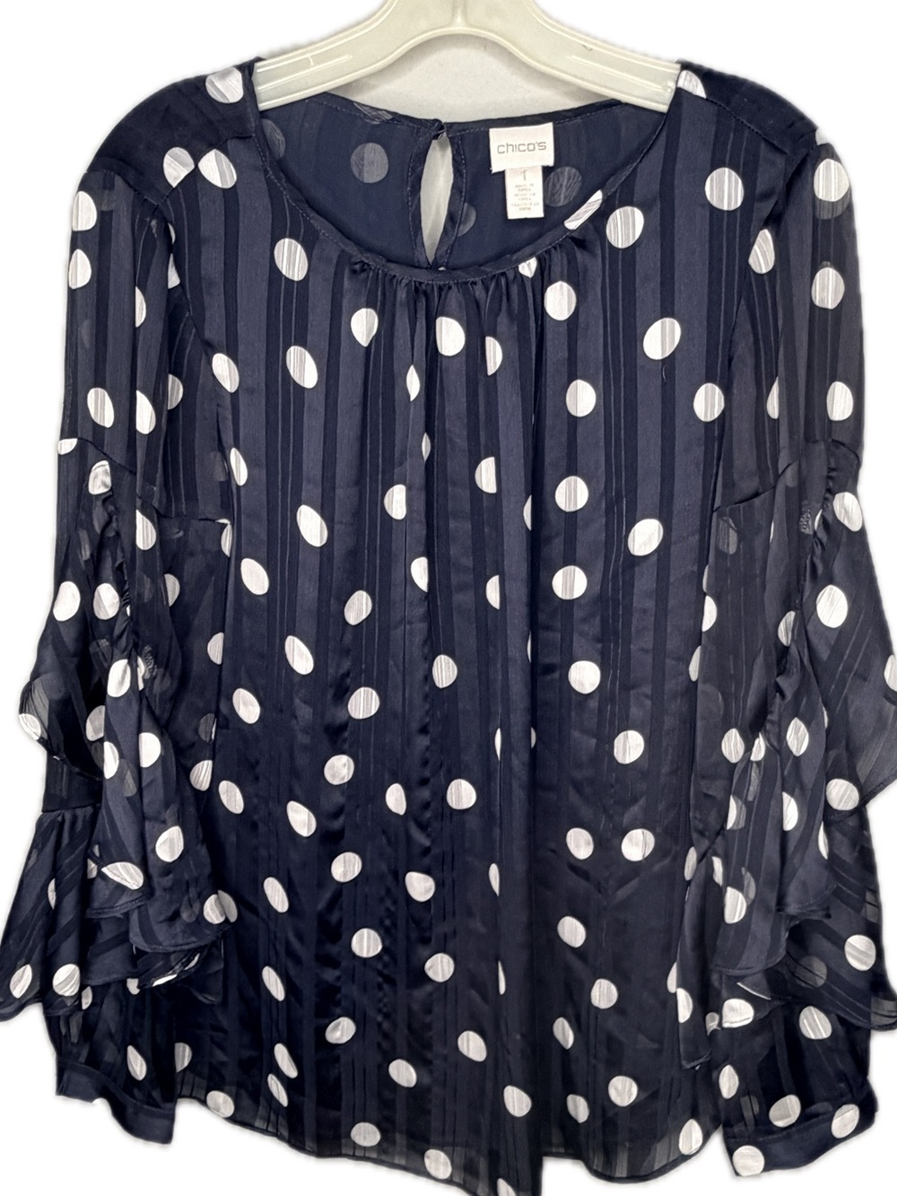 Chico's Polka Dot Blouse